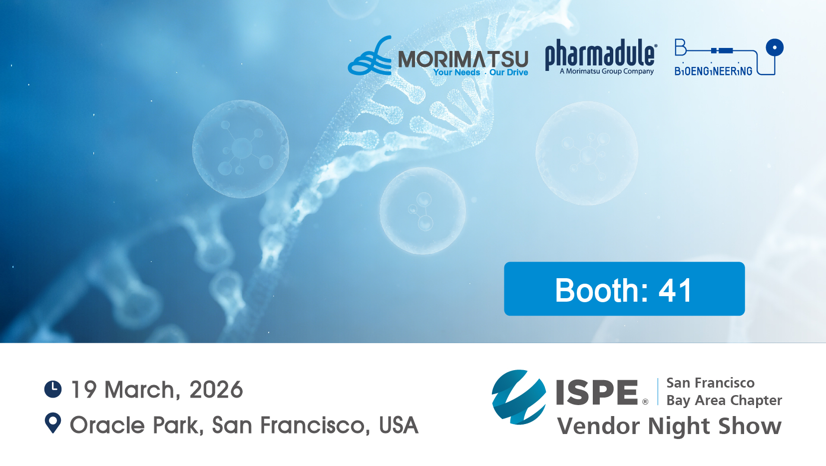 Invitation Letter | Pharmadule Morimatsu Invites You to Join Us at ISPE Vendor Night Show